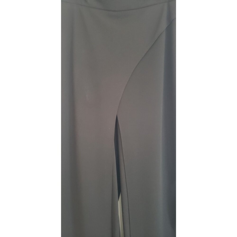 ADDISON EVENINGS OVERLAY WIDE LEGS BLACK PANTS XLARGE - Picture 3 of 10